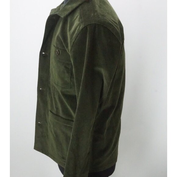 Anderson Sheppard Work Jacket Corduroy Coat Moss Green Sz XXS Brand New - Picture 2 of 8